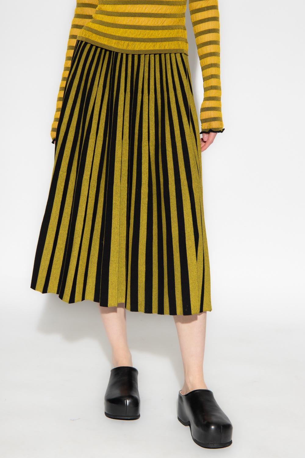 Yellow Striped skirt Proenza Schouler White Label Proenza